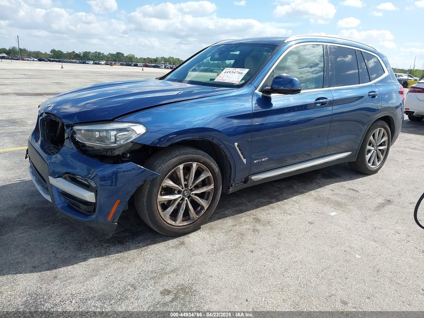 Vin: 5uxtr9c59jld63638, lot: 45432155, bmw x3 xdrive30i 20182
