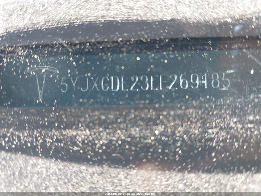 2020 Tesla Model X Long Range Dual Motor All-Wheel Drive/Long Range Plus Dual Motor All-Wheel Drive VIN: 5YJXCDE23LF269185 Lot: 44935010