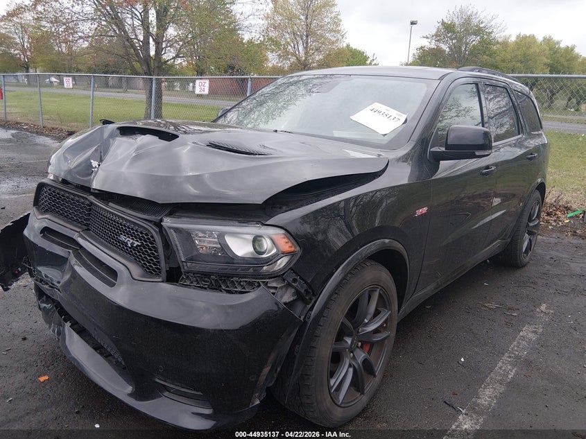 Vin: 1c4sdjgj9jc150464, lot: 45432526, dodge durango srt awd 20182