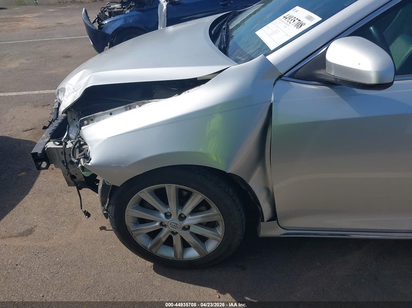 2012 Toyota Camry 2.5 Xle silver Lot 111044935708 Vin 4T1BF1FK8CU071719