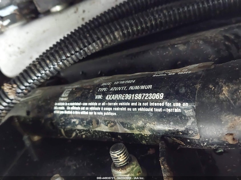 2025 Polaris Ranger Xp 1000 Premium VIN: 4XARRE991S8723069 Lot: 44935721