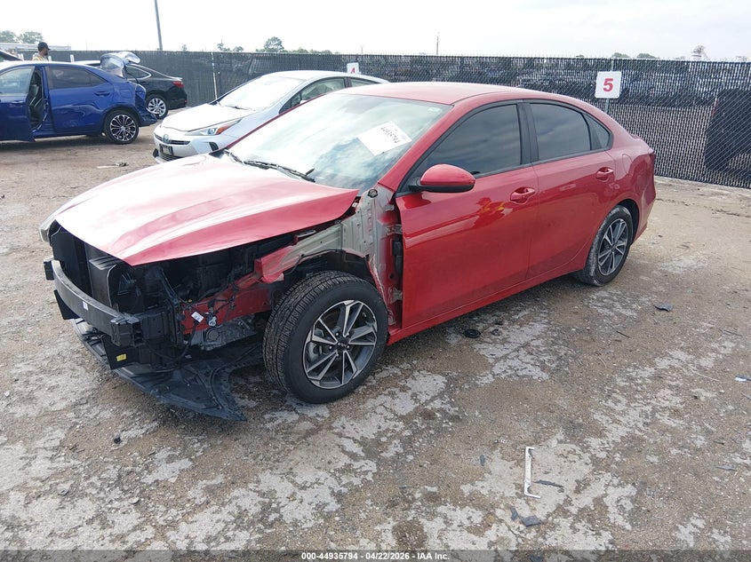 Vin: 3kpf24ad9ne453495, lot: 45433183, kia forte lxs 20222