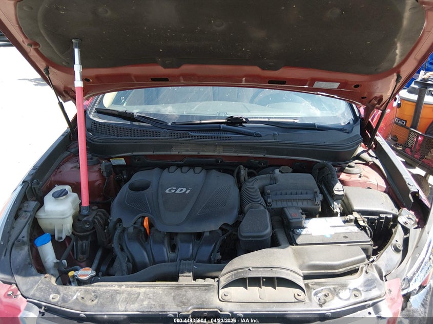 2012 Hyundai Sonata 2.4 Limited red Lot 111044935804 Vin 5NPEC4AC9CH340056