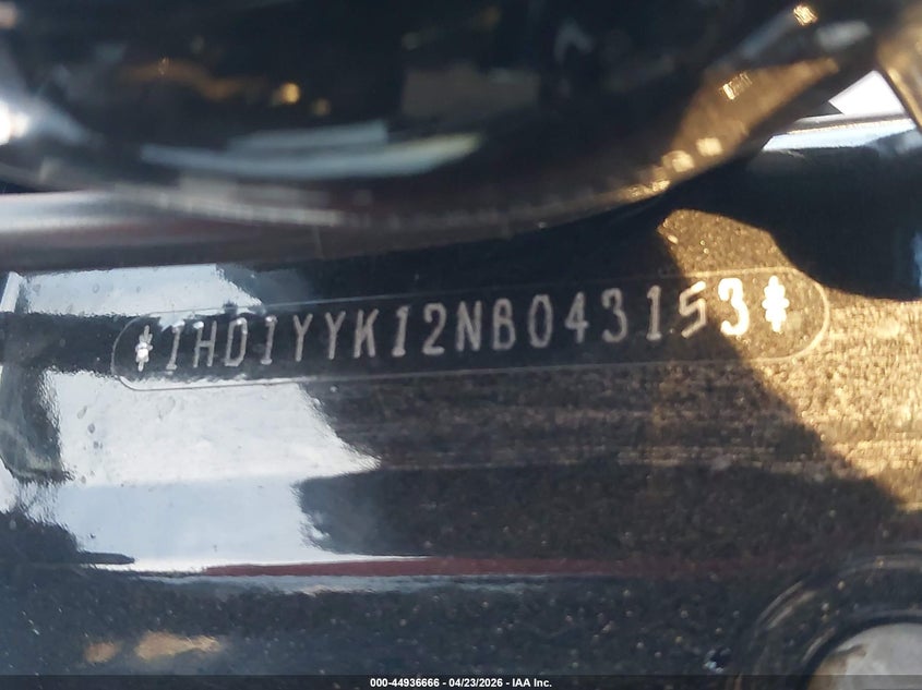 2022 Harley-Davidson Fxbbs VIN: 1HD1YYK12NB043153 Lot: 44936666