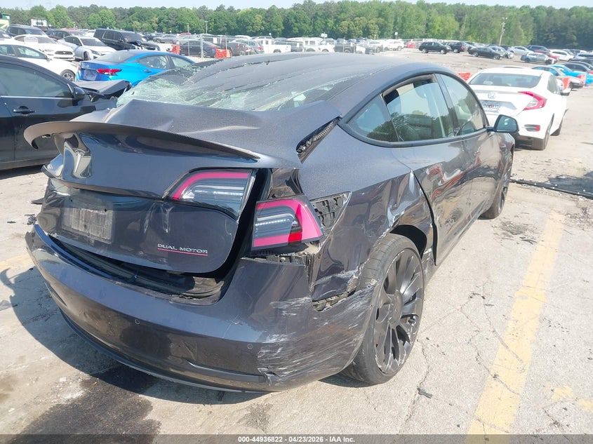 Vin: 5yj3e1ec9mf093678, lot: 45434211, tesla model 3 performance dual motor all-wheel drive 20214