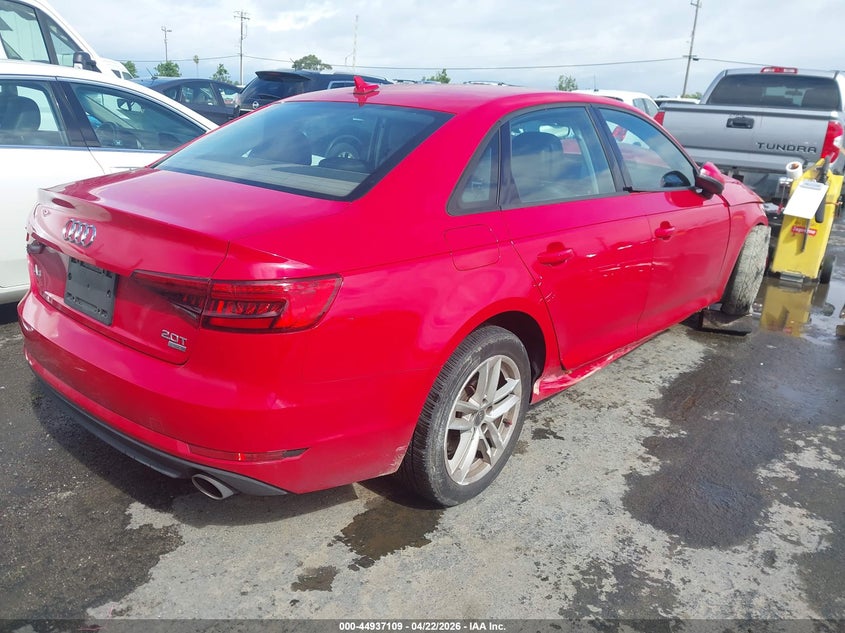 Vin: waugmaf40ha050435, lot: 45434498, audi a4 2.0t ultra premium 20174