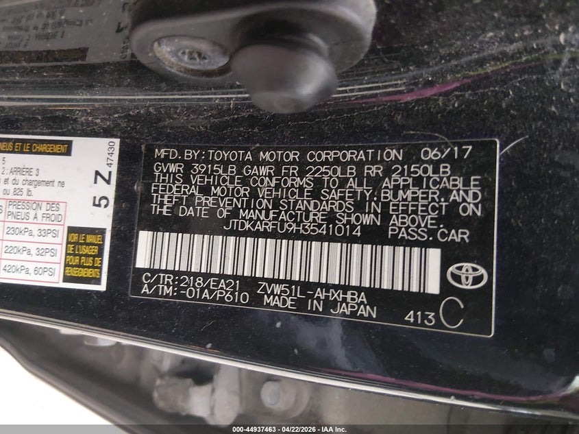 TOYOTA PRIUS - zdjęcie 9