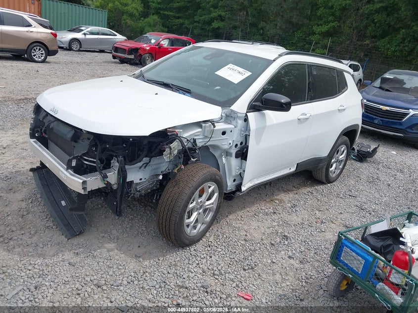 Vin: 3c4njdbn0st608318, lot: 45435191, jeep compass latitude 4x4 20252