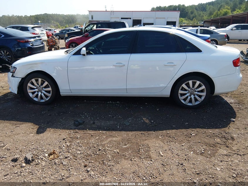 2012 Audi A4 2.0 2.0T Premium white Lot 111044937906 Vin WAUBFAFL1CN015402