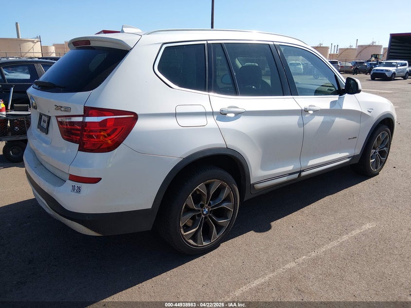Vin: 5uxwx9c56g0d73587, lot: 45436372, bmw x3 xdrive28i 20164