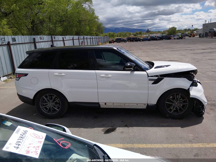 2016 Land Rover Range Rover Sport 3.0L V6 Turbocharged Diesel Hse Td6 VIN: SALWR2KF9GA641190 Lot: 44939063