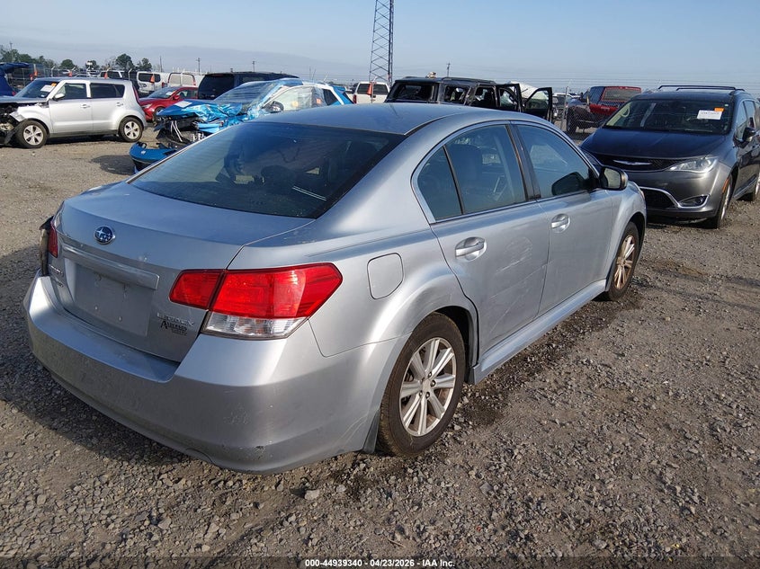 2012 Subaru LEGACY 2.5 2.5I Premium silver Lot 111044939340 Vin 4S3BMCC6XC3023707