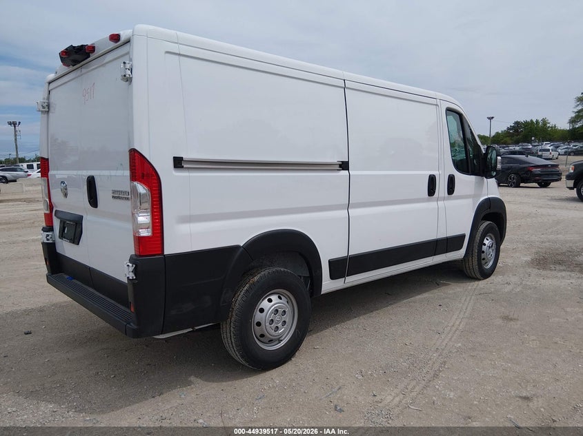 Vin: 3c6lrvvg9pe603849, lot: 45436913, ram promaster 2500 low roof 136 wb 20234