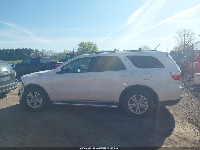 2012 Dodge Durango 3.6 Sxt white Lot 111044940116 Vin 1C4RDJAG5CC122269