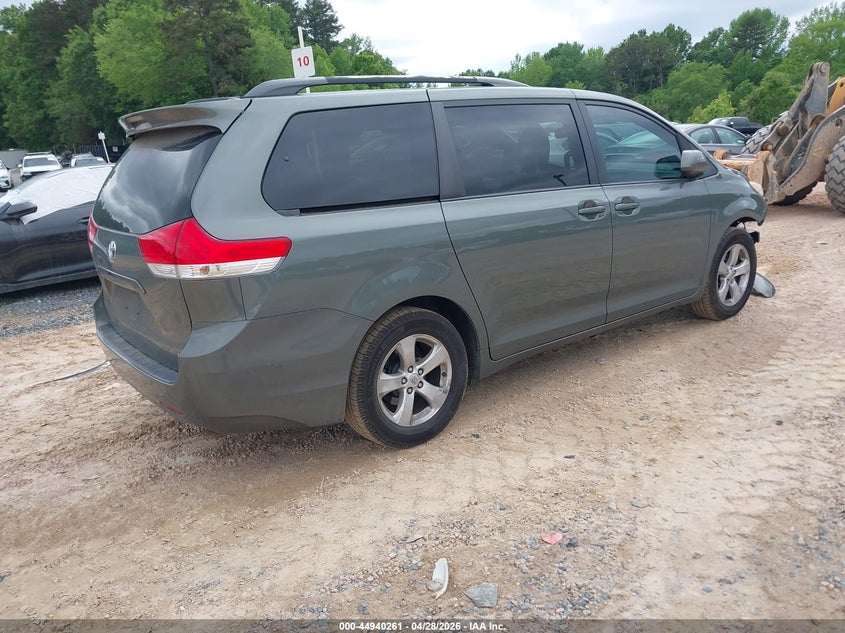 Vin: 5tdkk3dc3ds399241, lot: 45437657, toyota sienna le v6 8 passenger 20134
