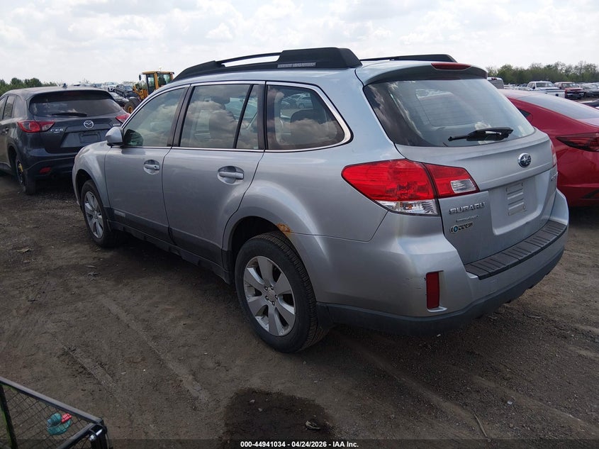 2012 Subaru Outback 2.5 2.5I silver Lot 111044941034 Vin 4S4BRCAC4C3285468