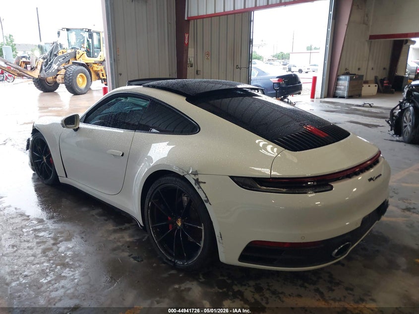 Vin: wp0aa2a92ms205808, lot: 45439122, porsche 911 carrera 20213