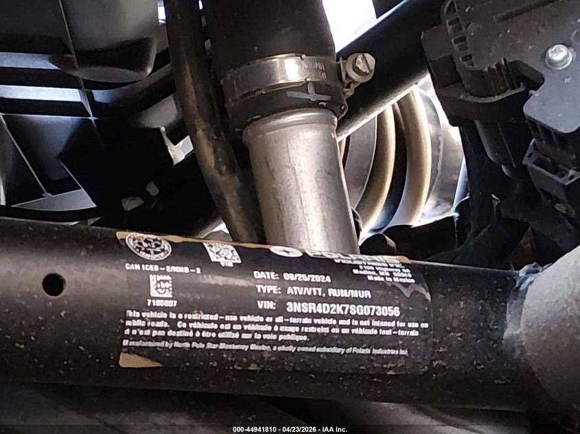 2025 Polaris Rzr Pro R 4 Ultimate VIN: 3NSR4D2K7SG073056 Lot: 44941810