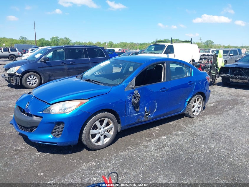 Vin: jm1bl1v76c1670775, lot: 45441016, mazda mazda3 i touring 20122