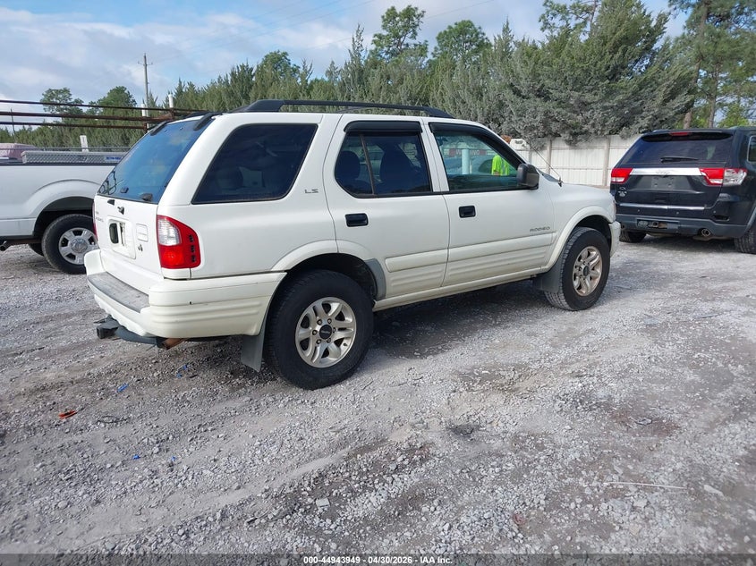 2002 Isuzu Rodeo Ls 3.2L V6/Lse 3.2L V6/S 3.2L V6