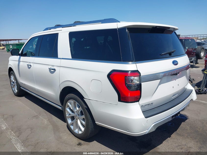Vin: 1fmjk1mt4jea61246, lot: 45441634, ford expedition max platinum 20183