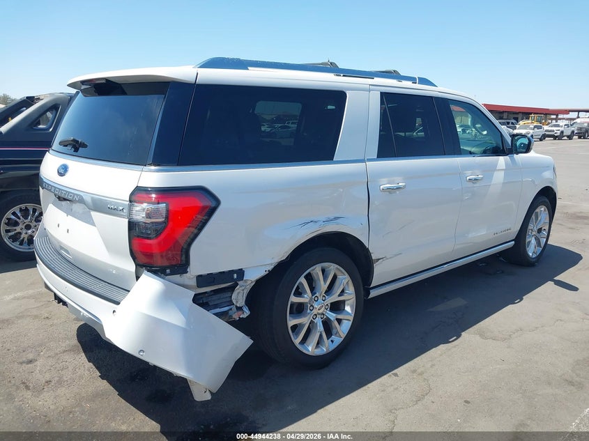 Vin: 1fmjk1mt4jea61246, lot: 45441634, ford expedition max platinum 20184