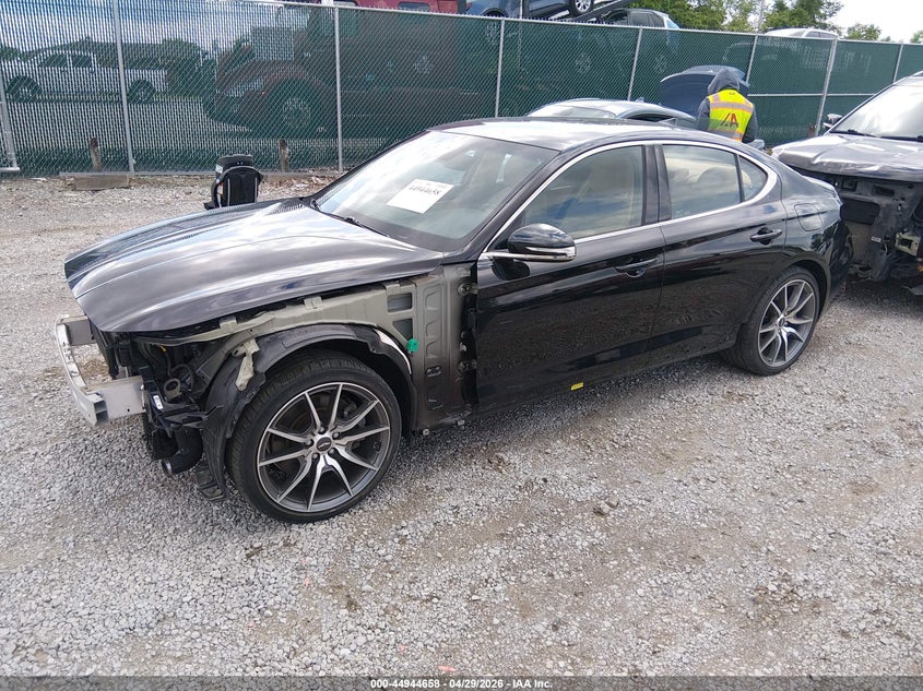 Vin: kmtg54te4nu092732, lot: 45442054, genesis g70 3.3t awd 20222
