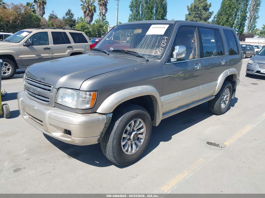 ISUZU TROOPER 2001 VIN JACDJ58X617J14525