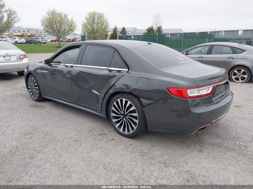 Vin: 1ln6l9bc8h5611482, lot: 45442529, lincoln continental black label 20173