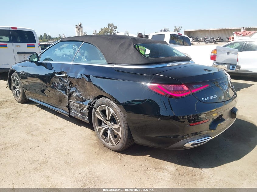 Vin: w1kmk4hb6sf075977, lot: 45442709, mercedes-benz cle 300 4matic 20253