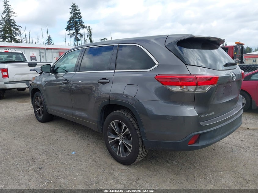 Vin: 5tdzarfh6hs026472, lot: 45442942, toyota highlander le 20173