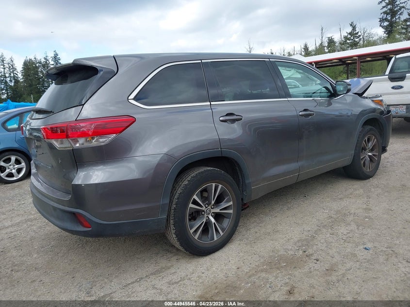 Vin: 5tdzarfh6hs026472, lot: 45442942, toyota highlander le 20174