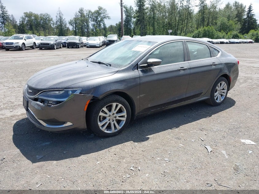 Vin: 1c3cccab2fn725900, lot: 45442999, chrysler 200 limited 20152