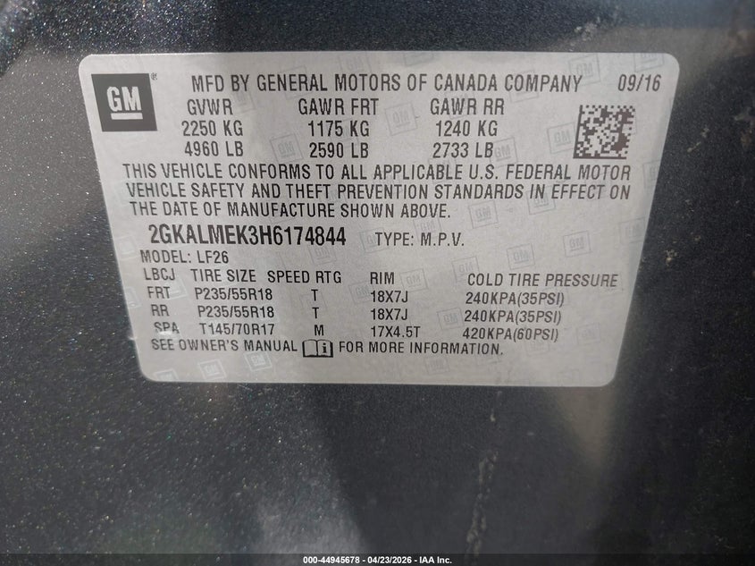 2017 GMC TERRAIN SLE-1 · Фото 9