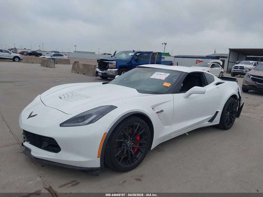Vin: 1g1ys2d66f5604177, lot: 45443593, chevrolet corvette z06 20152