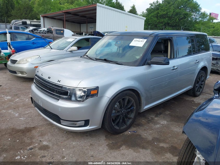 Vin: 2fmgk5c80jba02527, lot: 45443908, ford flex sel 20182