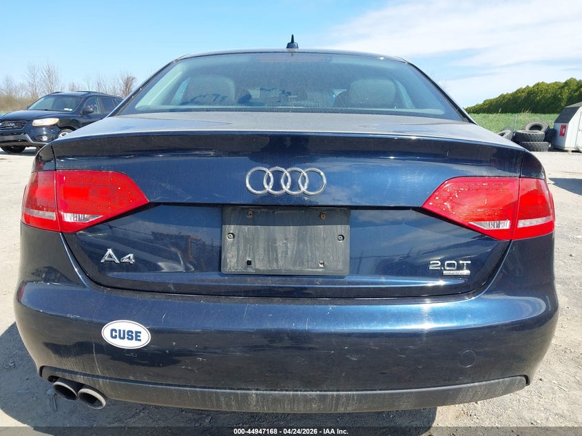 2011 Audi A4 2.0T Premium VIN: WAUFFAFL8BN013940 Lot: 44947168