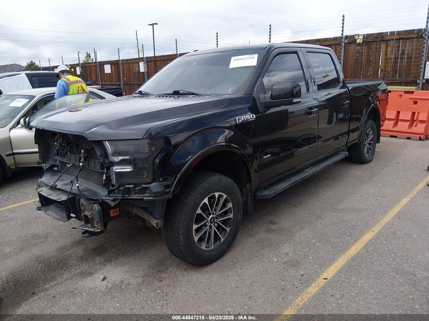 Vin: 1ftfw1eg0ffc17090, lot: 45444614, ford f-150 lariat 20152