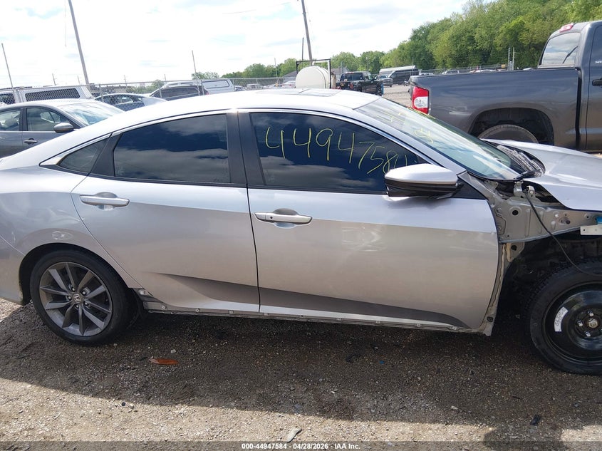 VIN 19XFC1F37ME201674 2021 HONDA CIVIC EX