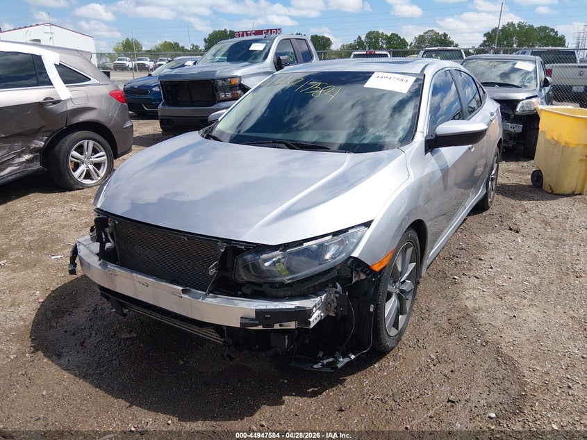 VIN 19XFC1F37ME201674 2021 HONDA CIVIC EX