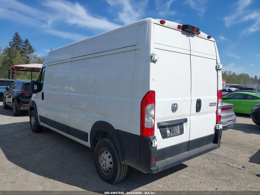 Vin: 3c6lrvdg9pe577769, lot: 45445052, ram promaster 2500 high roof 159 wb 20233