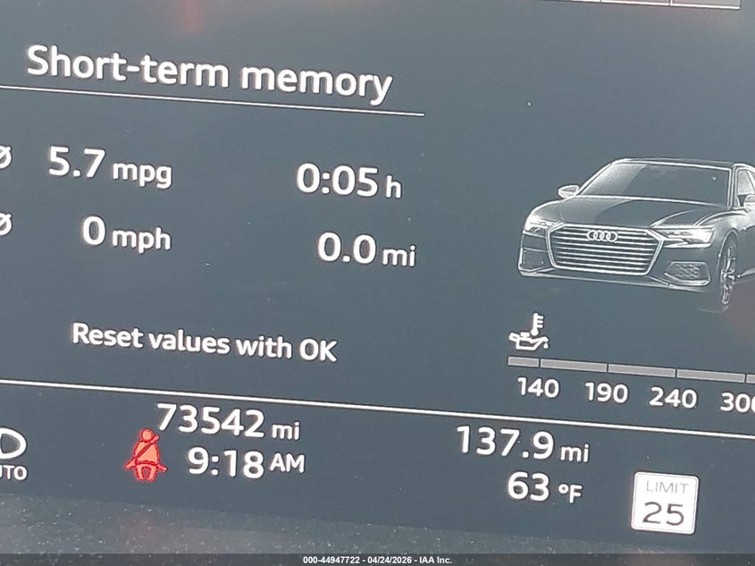 2019 Audi A6 55 Premium VIN: WAUM2AF21KN058325 Lot: 44947722