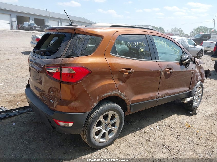 VIN MAJ3S2GE9KC308196 2019 FORD ECOSPORT SE