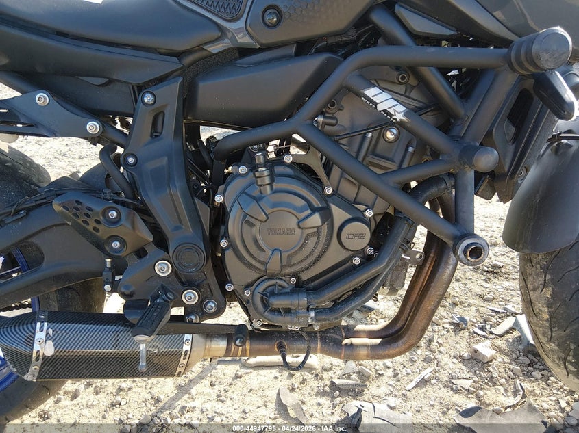 2022 Yamaha Mt07 VIN: JYARM32E4NA006192 Lot: 44947795
