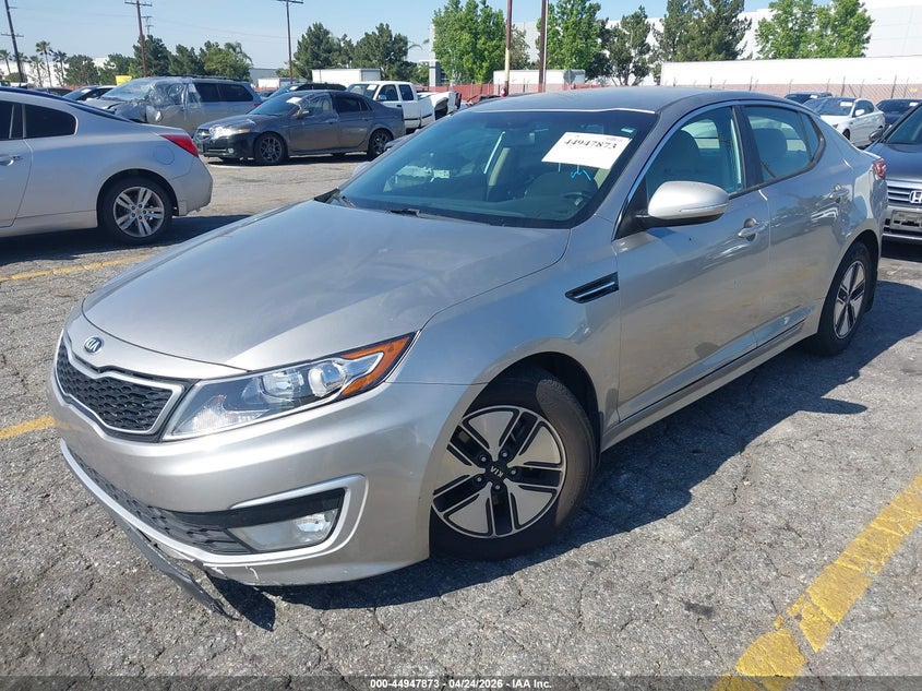 2012 Kia Optima 2.4 Hybrid Ex beige Lot 111044947873 Vin KNAGM4AD1C5034402