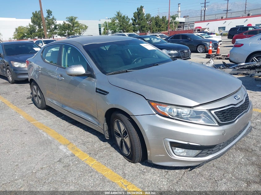 2012 Kia Optima 2.4 Hybrid Ex beige Lot 111044947873 Vin KNAGM4AD1C5034402
