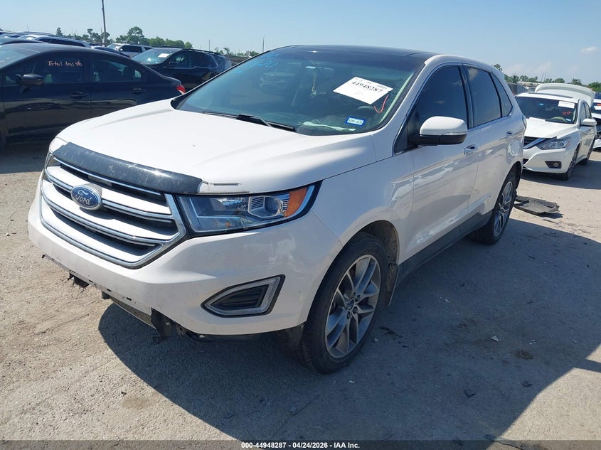 Vin: 2fmpk4k80hbc69415, lot: 45445683, ford edge titanium 20172