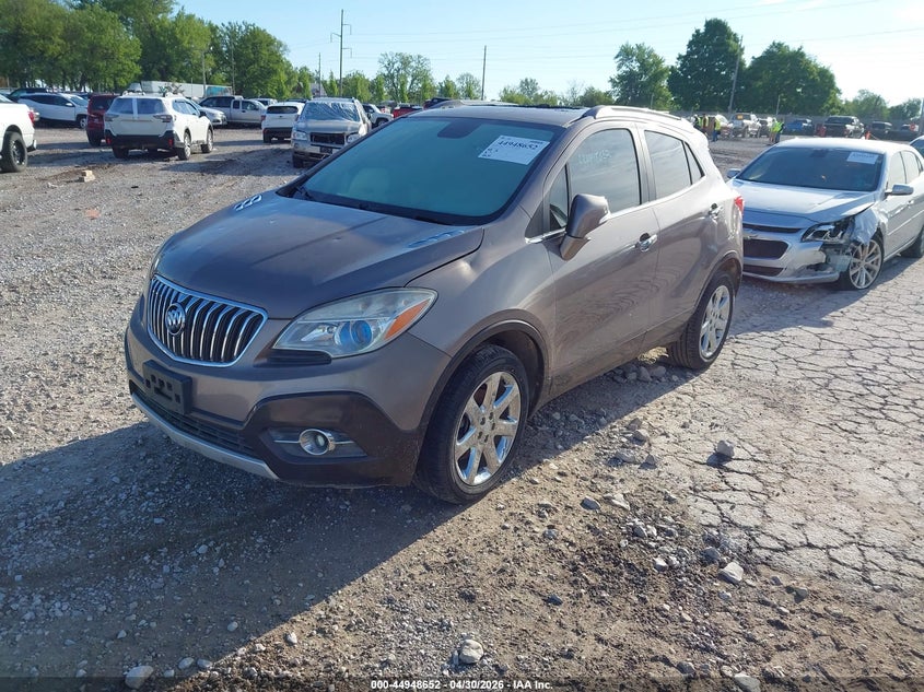 Vin: kl4cjcsb3eb523237, lot: 45446048, buick encore leather 20142