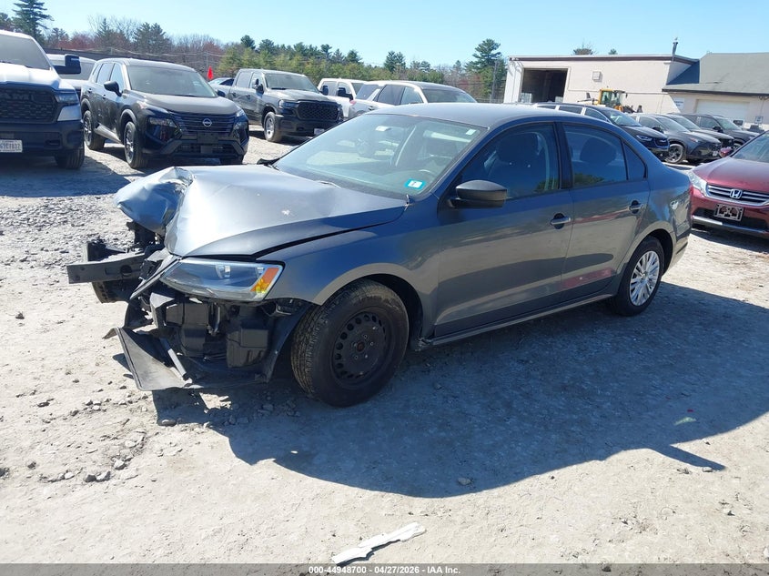 2012 Volkswagen Jetta 2.0 2.0L S grey Lot 111044948700 Vin 3VW2K7AJ5CM310503