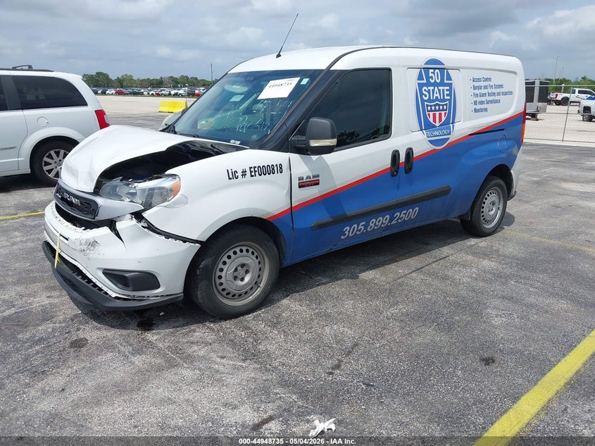 Vin: zfbhrfab5n6x28318, lot: 45446131, ram promaster city cargo van 20222